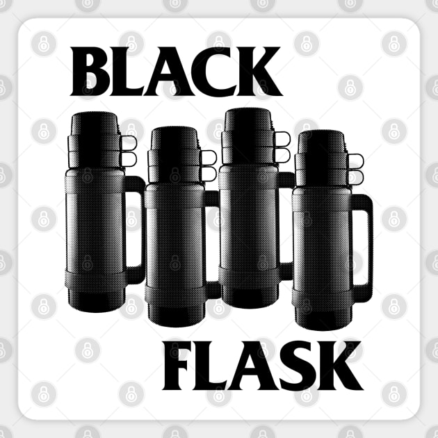 Black Flask - Black Flag Parody Design Tribute Magnet by DankFutura